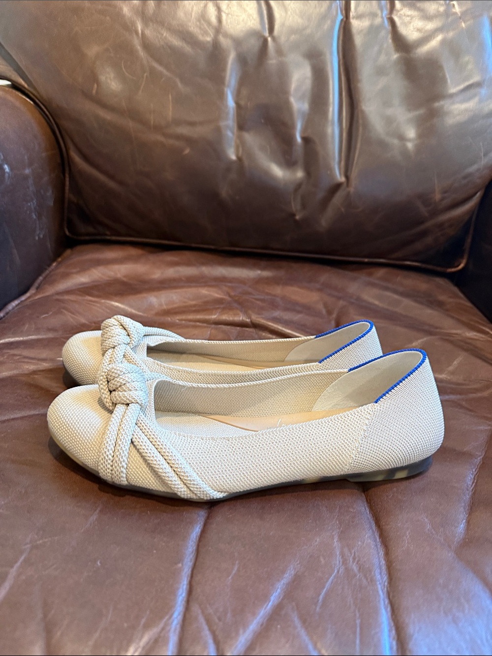 Rothy’s Neutral Knot-Front Women's Ballet Flats